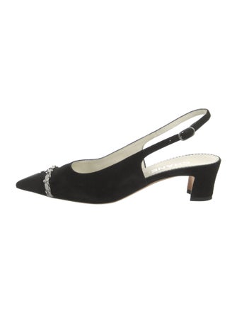 Chanel 2023 Interlocking CC Logo Slingback Pumps