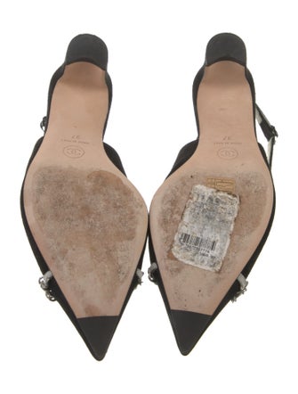 Chanel 2023 Interlocking CC Logo Slingback Pumps