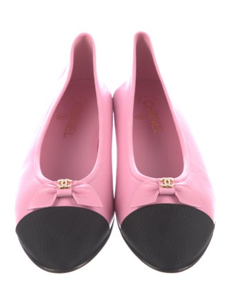 Chanel 2023 Interlocking CC Logo Ballet Flats