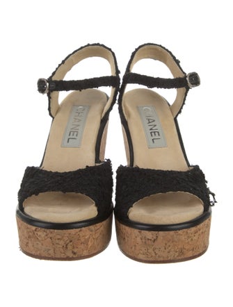 Chanel 2023 Interlocking CC Logo Sandals