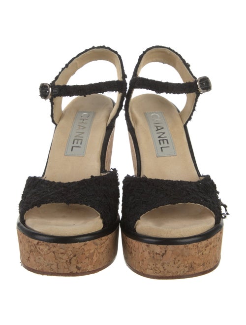 Chanel 2023 Interlocking CC Logo Sandals