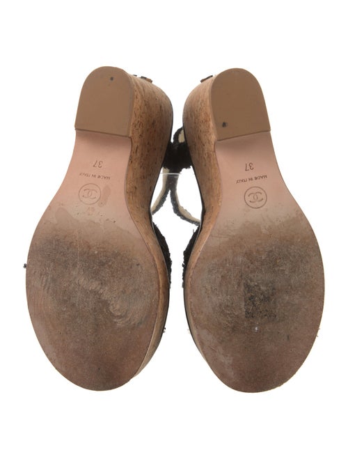 Chanel 2023 Interlocking CC Logo Sandals