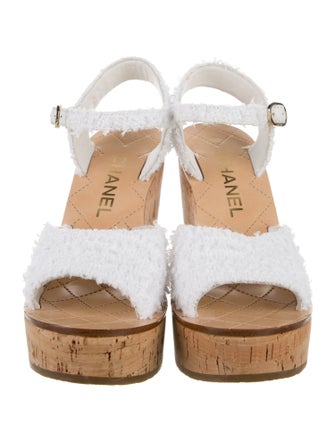 Chanel 2022 Interlocking CC Logo Sandals