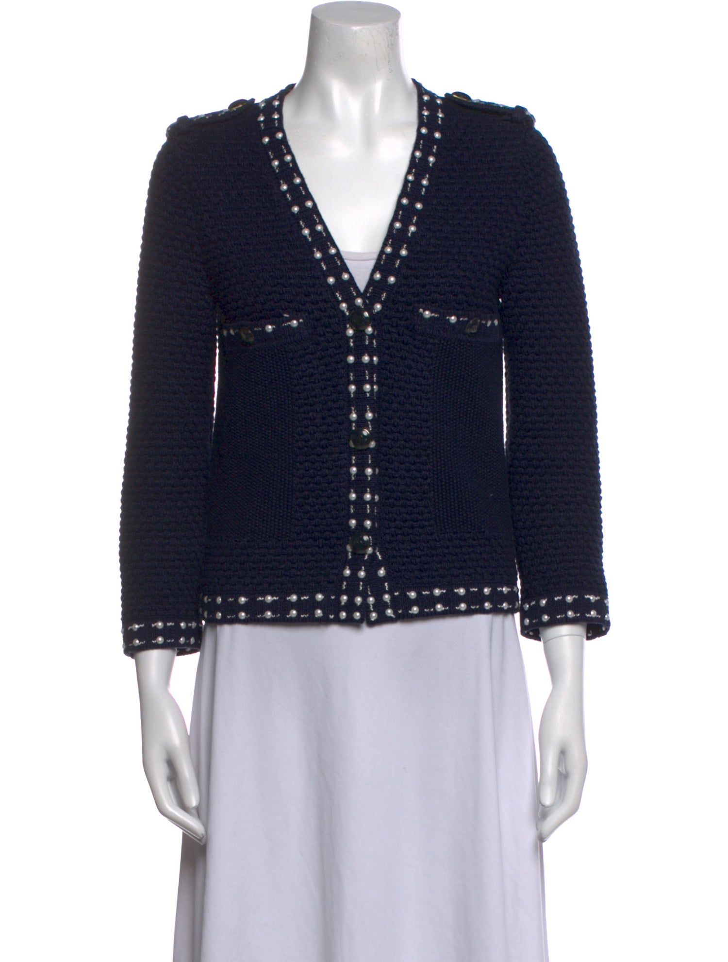 Chanel 2016 V-Neck Sweater