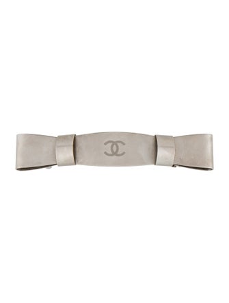 Chanel Metal CC Barrette