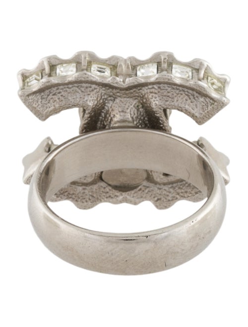 Chanel Strass CC Cocktail Ring