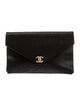 Chanel Chevron CC Envelope Clutch