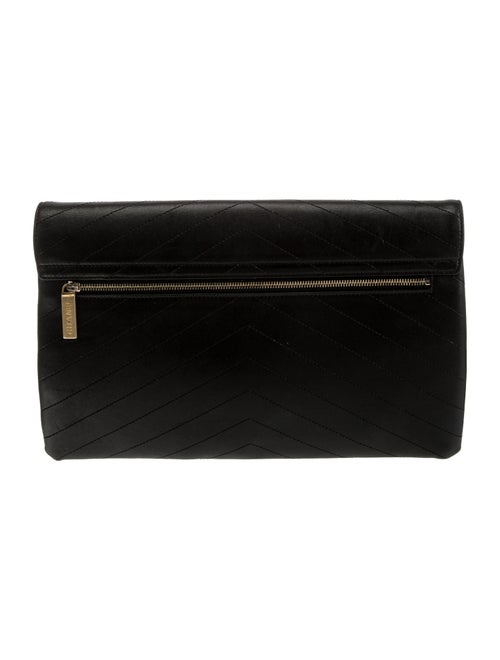 Chanel Chevron CC Envelope Clutch