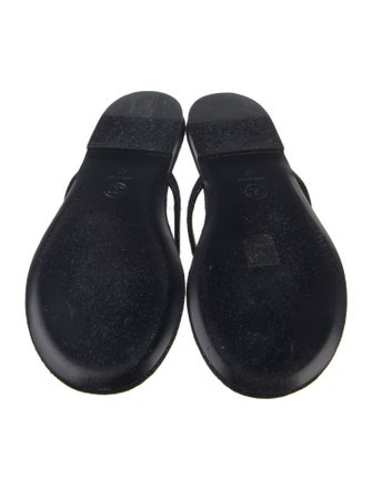 Chanel 2024 Interlocking CC Logo Flip Flops w/ Tags