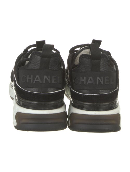 Chanel Interlocking CC Logo Suede Sneakers