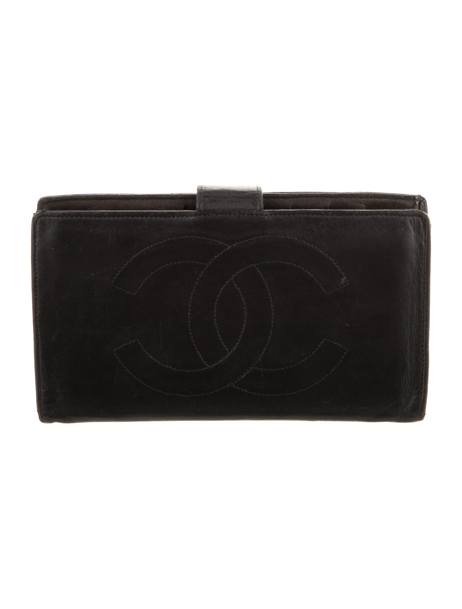 Chanel 1994-1996 Interlocking CC Logo French Purse