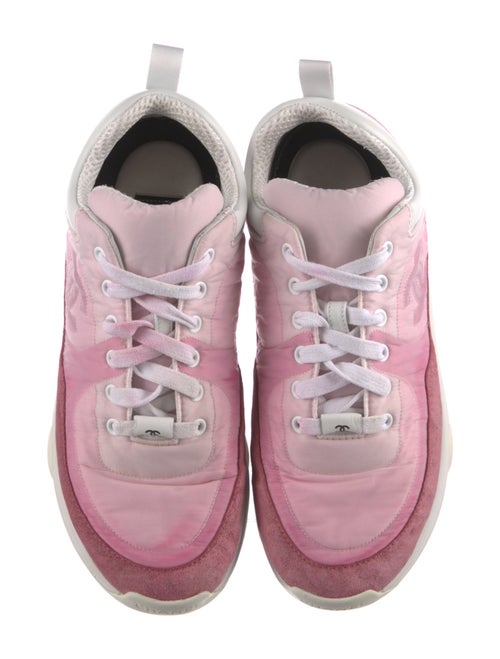 Chanel Interlocking CC Logo Suede Chunky Sneakers