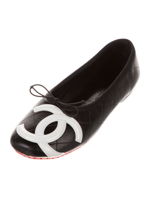 Chanel 2012 Interlocking CC Logo Ballet Flats