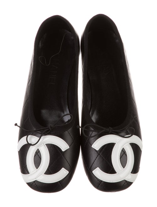 Chanel 2012 Interlocking CC Logo Ballet Flats