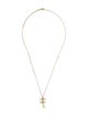 Chanel Faux Pearl & Strass CC Pendant Necklace