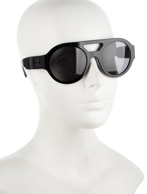 Chanel Round Tinted Sunglasses
