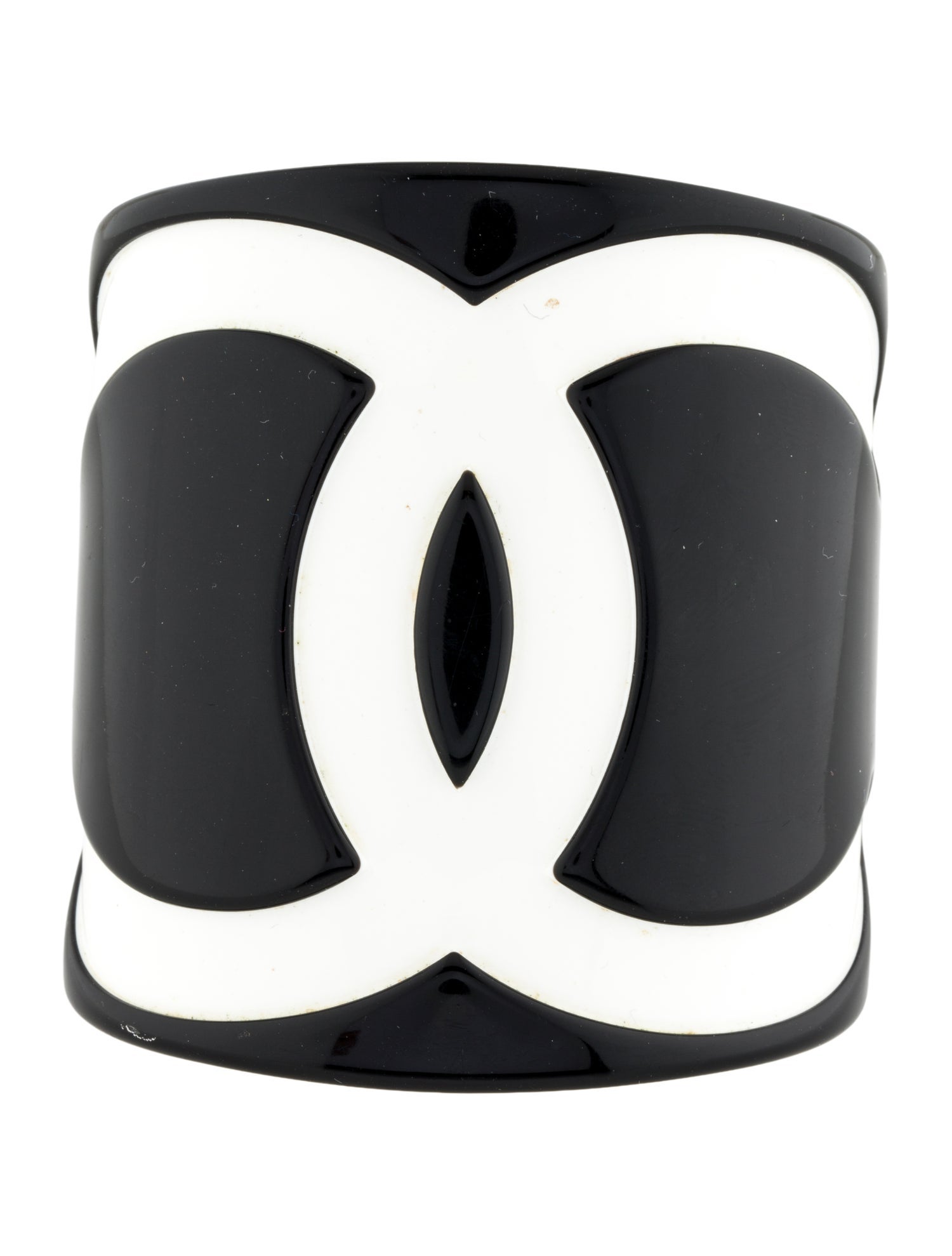 Chanel Resin CC Logo Cuff