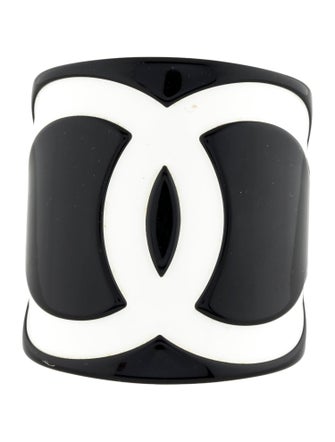 Chanel Resin CC Logo Cuff