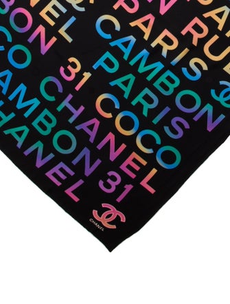 Chanel Rue Cambon 31 Silk Scarf