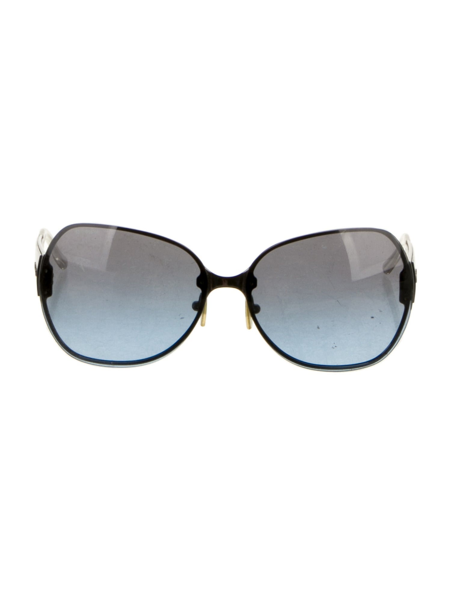 Versace Oversize Gradient Sunglasses