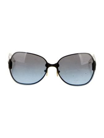 Versace Oversize Gradient Sunglasses