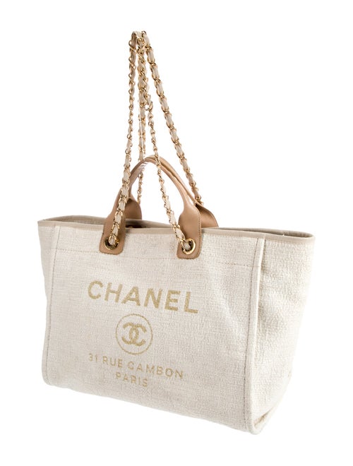 Chanel Large Deauville Shopping Tote