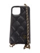 Chanel Quilted Leather iPhone 12 Case w/ Chain