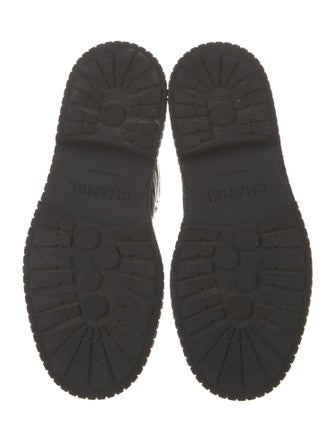Chanel 2021 Interlocking CC Logo Combat Boots