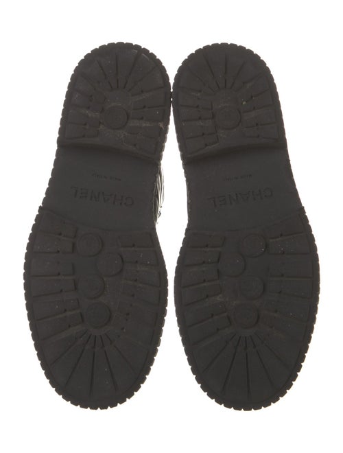 Chanel 2021 Interlocking CC Logo Combat Boots