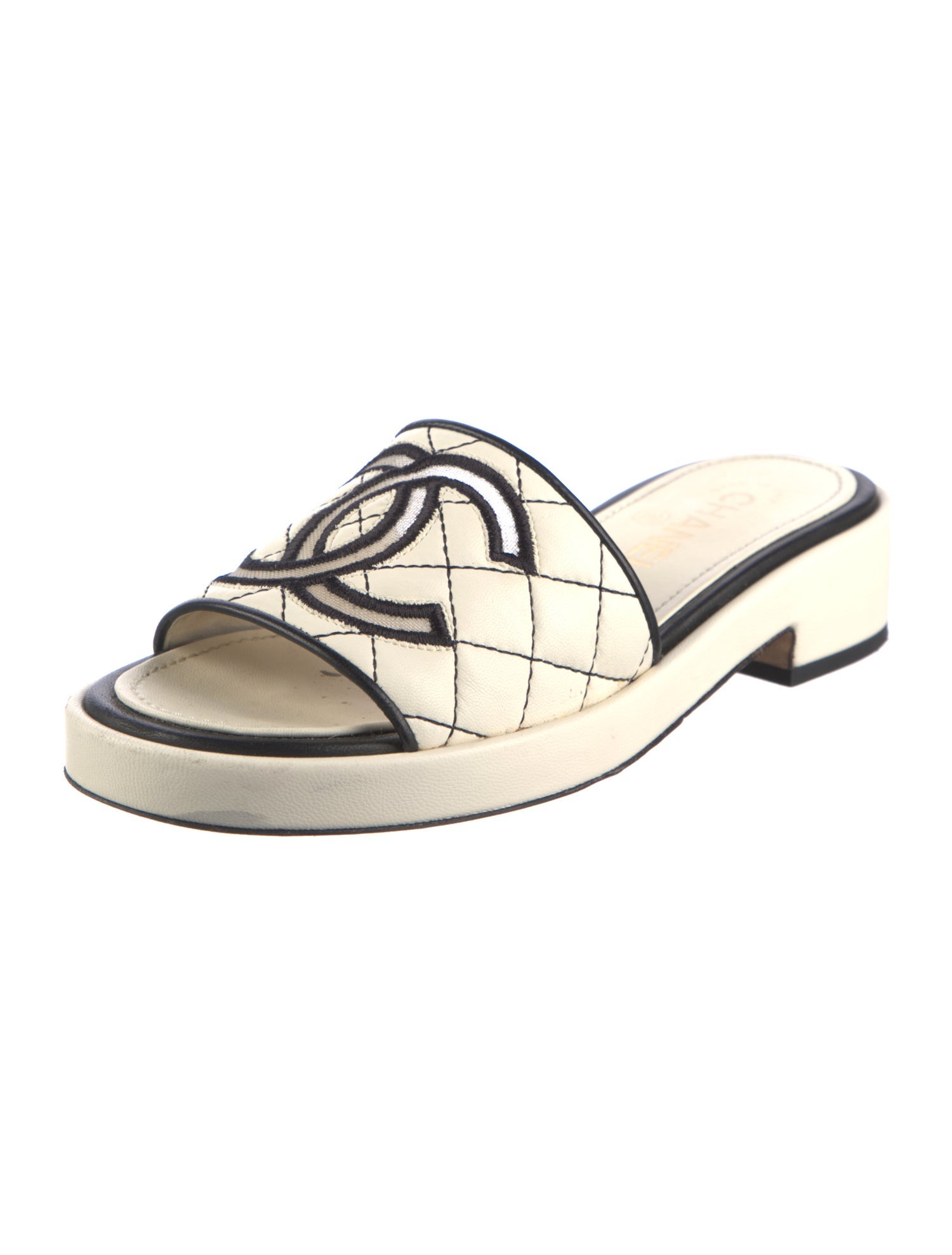 Chanel 2020 Interlocking CC Logo Slides