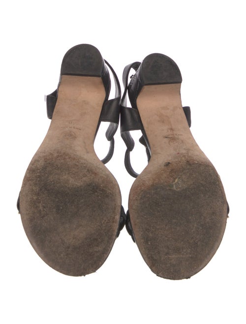 Chanel 2016 Chain-Link Accent Slingback Sandals