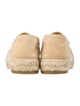 Chanel Interlocking CC Logo Suede Espadrilles