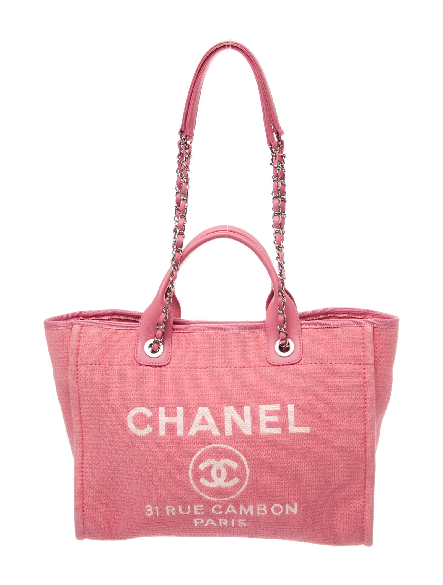 Chanel Small Deauville Shopping Bag w/ Pouch