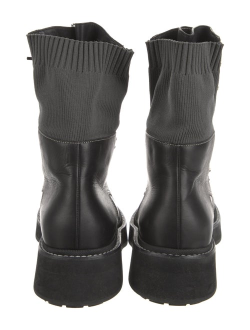 Chanel 2021 Interlocking CC Logo Combat Boots