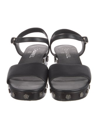 Chanel 2016 Interlocking CC Logo Sandals