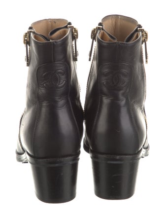 Chanel 2015 Interlocking CC Logo Boots