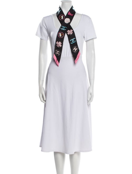 Chanel Silk Interlocking CC Logo Bandeau