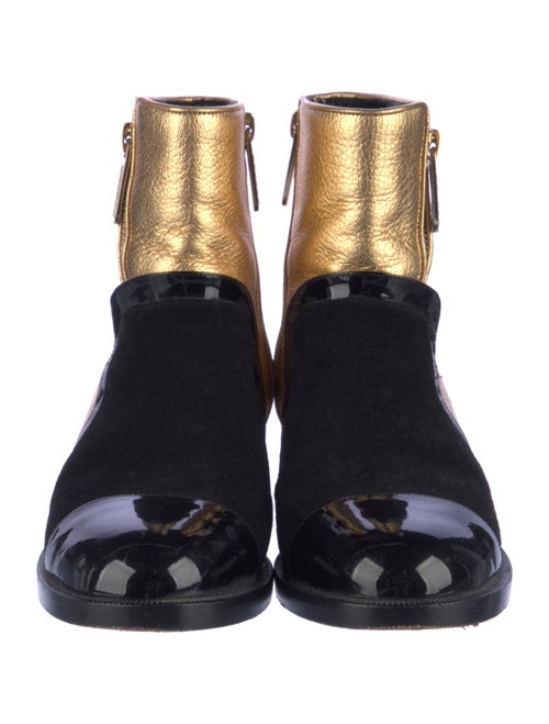 Chanel 2018 Interlocking CC Logo Moto Boots