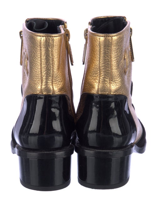 Chanel 2018 Interlocking CC Logo Moto Boots