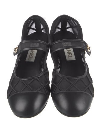 Chanel 2025 Interlocking CC Logo Mary Jane Flats