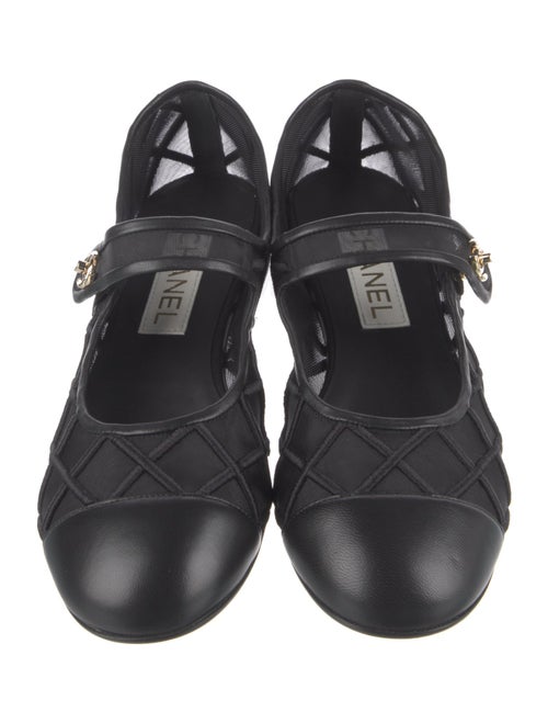 Chanel 2025 Interlocking CC Logo Mary Jane Flats