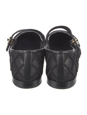 Chanel 2025 Interlocking CC Logo Mary Jane Flats