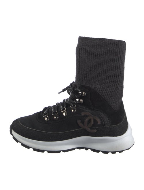 Chanel 2021 Interlocking CC Logo Sock Sneakers