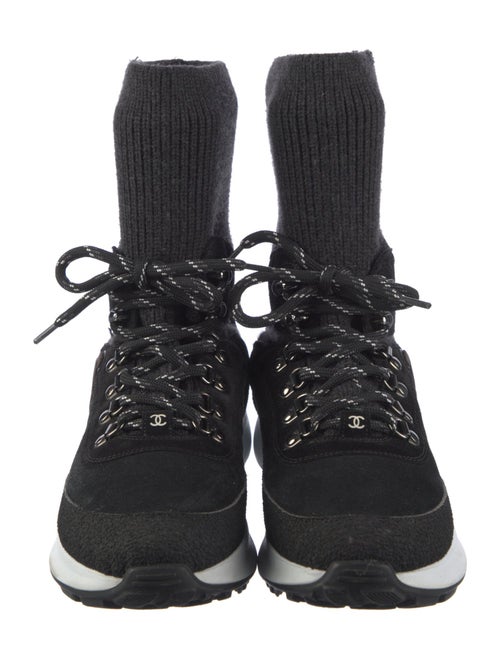 Chanel 2021 Interlocking CC Logo Sock Sneakers