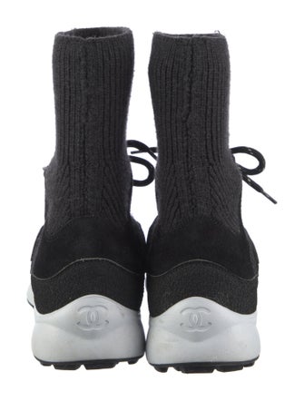 Chanel 2021 Interlocking CC Logo Sock Sneakers