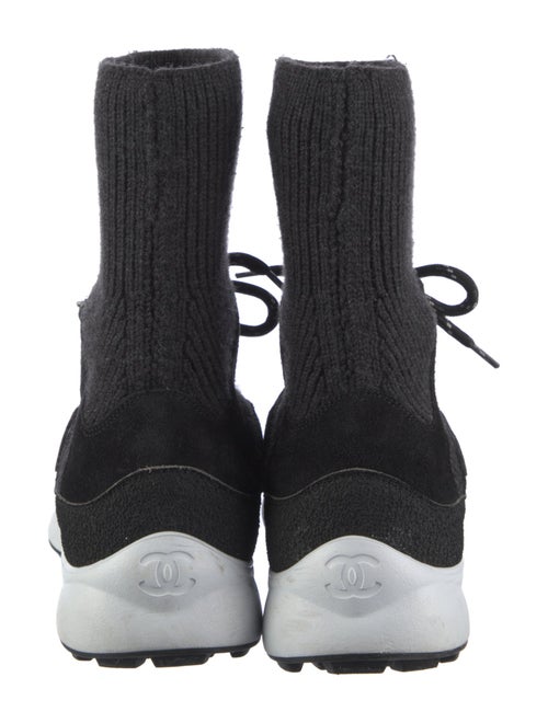 Chanel 2021 Interlocking CC Logo Sock Sneakers