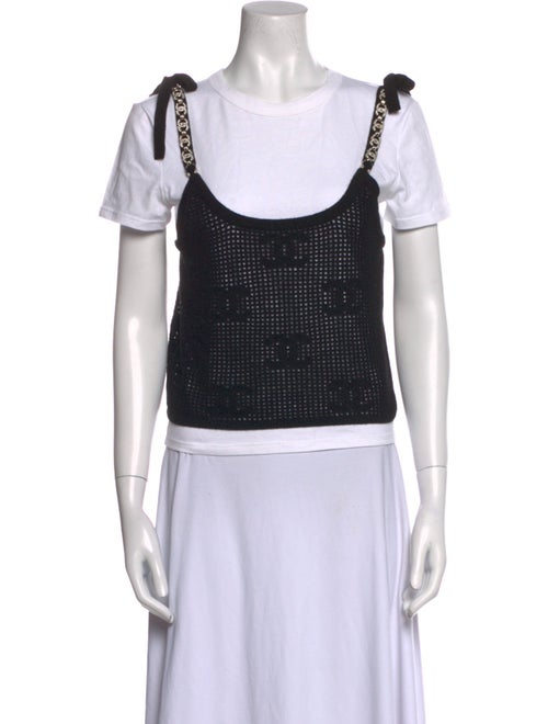 Chanel 2022 Scoop Neck Crop Top