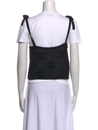 Chanel 2022 Scoop Neck Crop Top