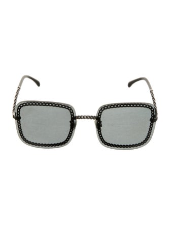 Chanel Interlocking CC Logo Square Sunglasses