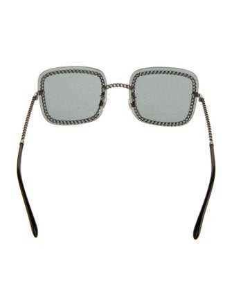 Chanel Interlocking CC Logo Square Sunglasses